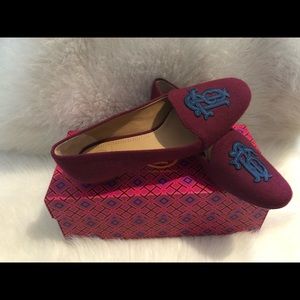 Tory Burch Antonia Monogram Loafer Flat